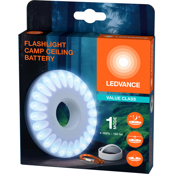 Фонарь для кемпинга LEDVANCE FLASHL CAMP CEIL BTRY FS1 LEDV