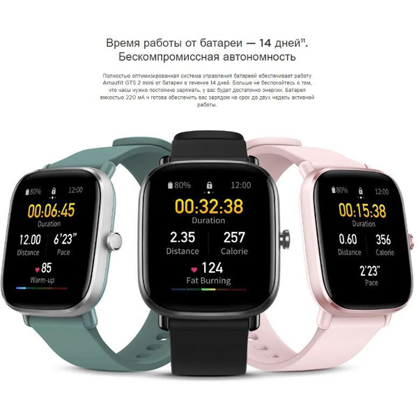 Умные часы Amazfit GTS 2 mini (голубой)