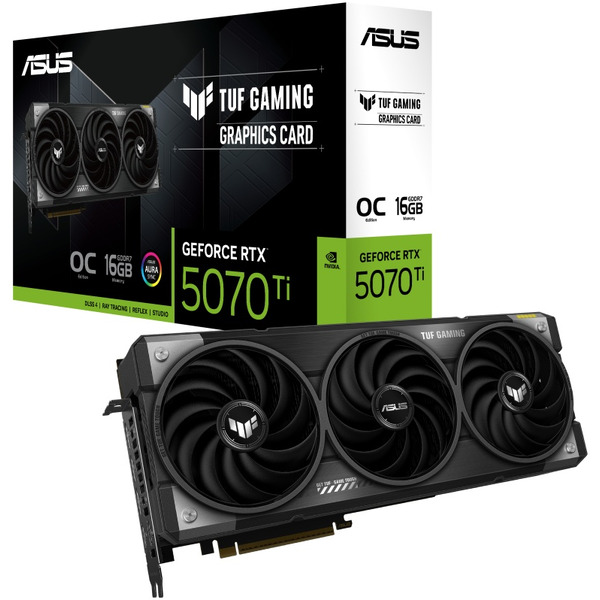 Видеокарта ASUS TUF Gaming GeForce RTX 5070 Ti 16GB GDDR7 OC Edition TUF-RTX5070TI-O16G-GAMING