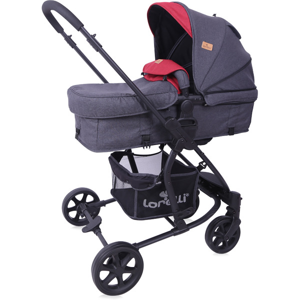 Детская коляска LORELLI Aster 2в1 Black Red