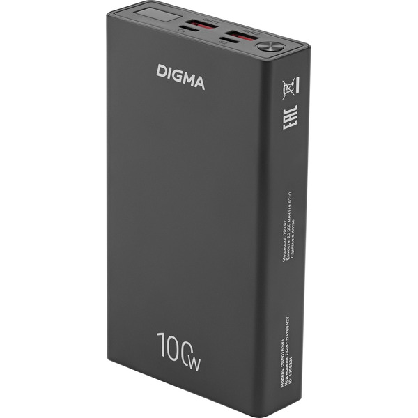 Портативное зарядное устройство Digma DGPD100WA 20000mAh