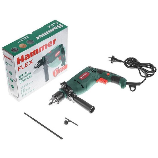 Дрель ударная Hammer Flex UDD650LE 498583