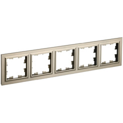 Рамка IEK Brite РУ-5-БрШ