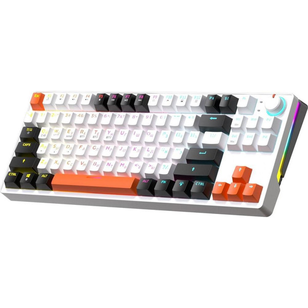 Клавиатура JEGG ZA87 Pro White Black Orange (TNT Yellow)