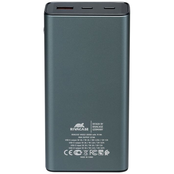 Внешний аккумулятор RIVACASE VA1022 (20000mAh)