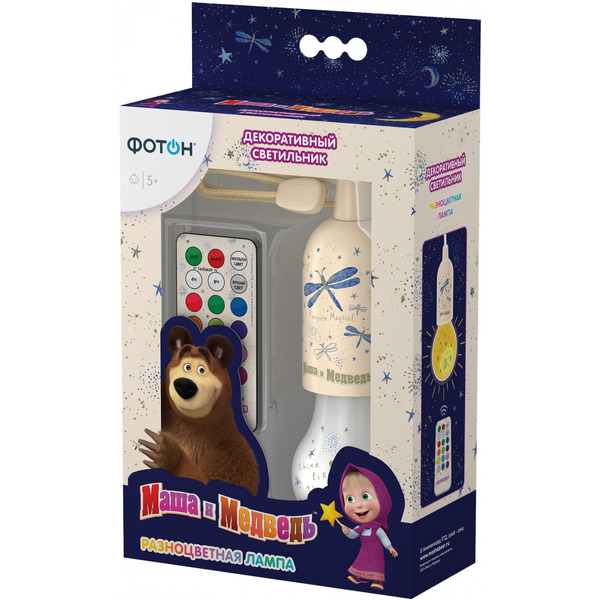 Декоративный светильник с пультом ДУ ФОТОН Маша и Медведь DNM-64