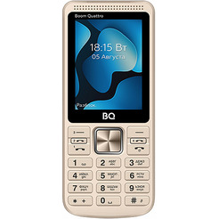 Кнопочный телефон BQ BQ-2455 Boom Quattro (золотистый)