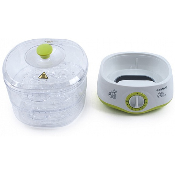 Пароварка стационарная Endever Vita-161 (белый/зеленый)