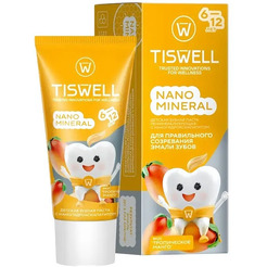 Зубная паста TISWELL Реминерализующая наногидроксиапатит Манго от 6-12 лет для детей, 60 г