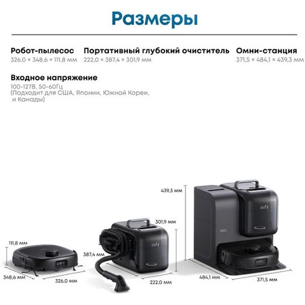 Робот-пылесос Eufy Robot Vacuum Omni E28 T2352G11 (2-в-1)