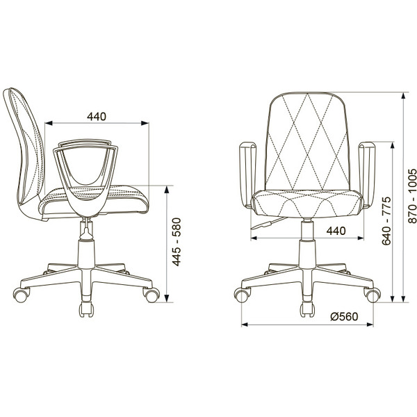 Кресло Бюрократ CH-W327 (слоновая кость)