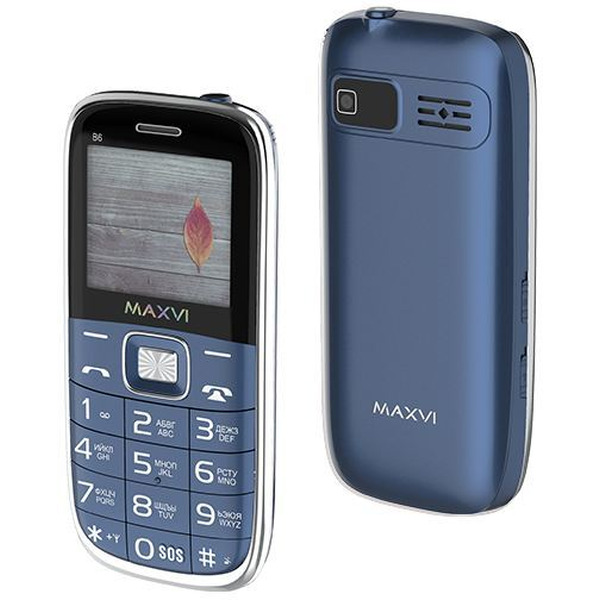 Мобильный телефон Maxvi B6 (маренго)