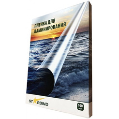Пленка для ламинирования пакетная STARBIND 100шт 154X216 (A5) 175мкм глянцевая