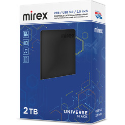 Внешний накопитель Mirex Universe Black 2TB 13630-UHDUVB20