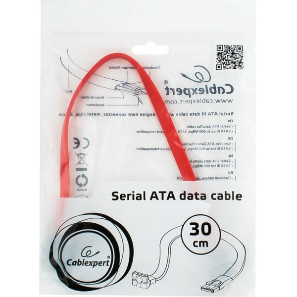 Кабель CABLEXPERT CC-SATAM-DATA90-0.8M