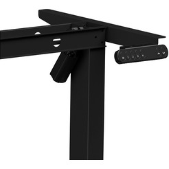 Стол подъемный WellDesk WDE Basic 130x67.5х1.8 (черный/дуб бардолино натуральный)