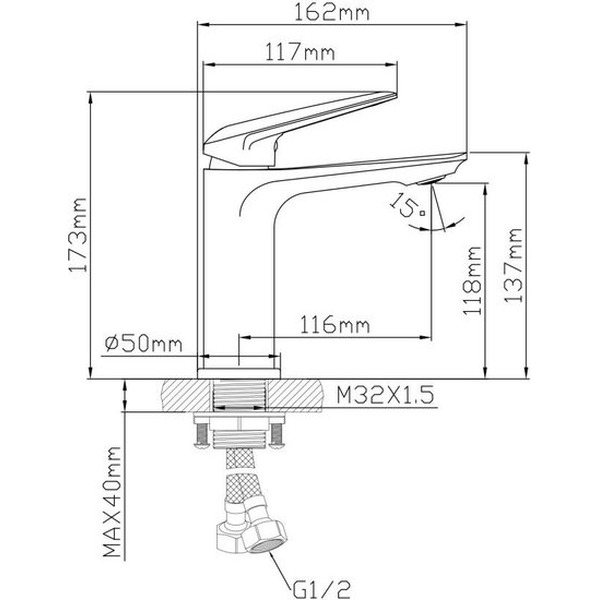 Смеситель AV Engineering AVNEO1-A170-110