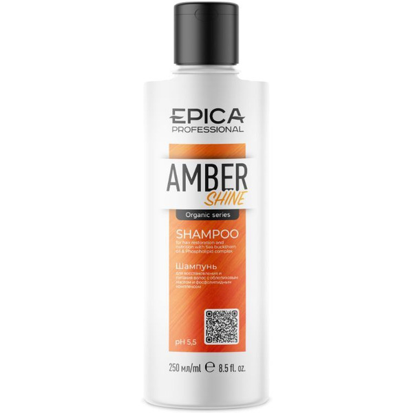 Шампунь для восстановления и питания EPICA Professional Amber Shine Organic 250 мл