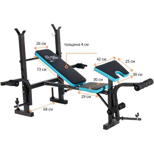 Скамья спортивная ATLAS SPORT AS-1070 Blue