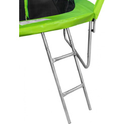 Батут Alpin SKY Carbon inside зеленый 12ft. с защит.сеткой и лестницей ASK-374