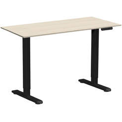 Стол подъемный WellDesk WDE Prime 130x67.5х1.8 (черный/сосна аланд полярная)