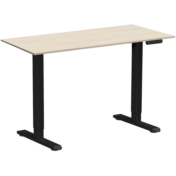 Стол подъемный WellDesk WDE Prime 130x67.5х1.8 (черный/сосна аланд полярная)