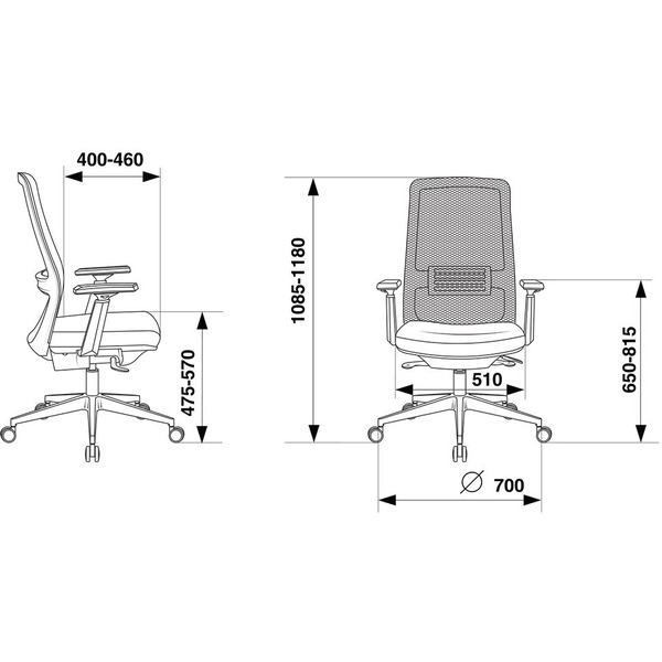 Офисное кресло Бюрократ MC-915 TW-01 38-418
