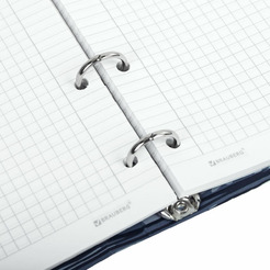 Тетрадь BRAUBERG 404726 на кольцах А5 160х212мм, 120л, картон,матовая ламинация, клетка