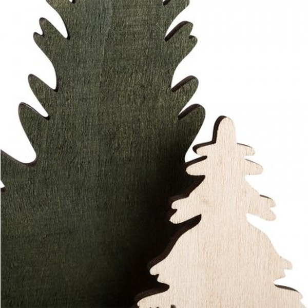 Деревянная фигурка с подсветкой NEON-NIGHT Елочка с оленем 504-002