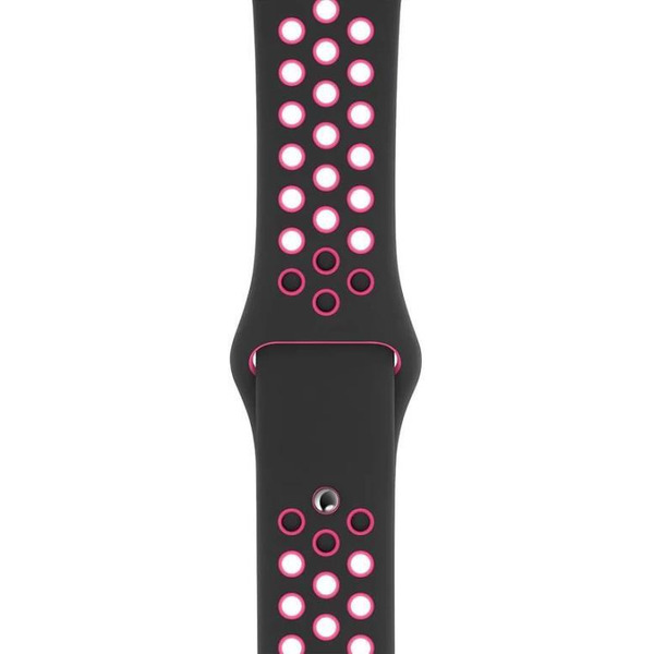 Ремешок Bingo Sport для APPLE Watch 42/44/45mm (S) Черный с розовым