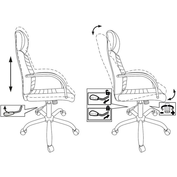 Кресло Бюрократ T-8010SL (черный)
