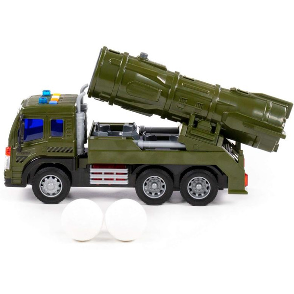 Автомобиль с зенитно-ракетной установкой инерционный Полесье Сити 95329