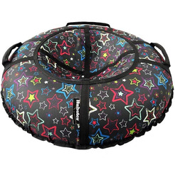 Тюбинг Hubster Люкс Pro S Звезды 110см / во6620-10 (черный)