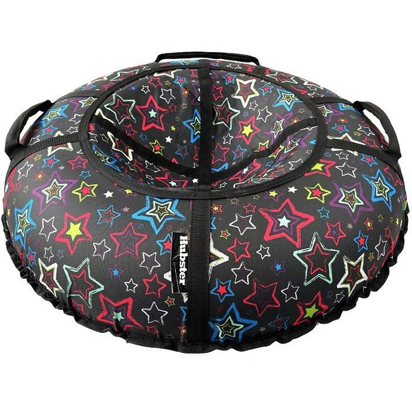 Тюбинг Hubster Люкс Pro S Звезды 110см / во6620-10 (черный)