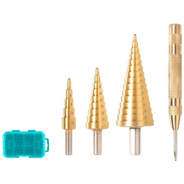 Набор сверл ступенчатых TOTAL TACSD2041 (3 шт)