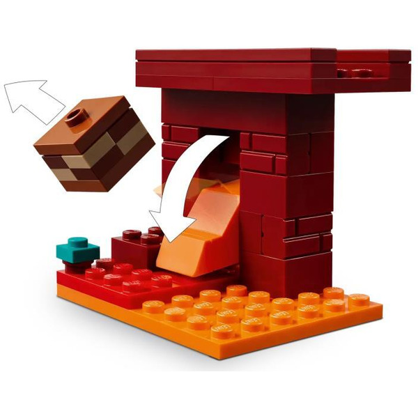 Конструктор Lego Minecraft Битва за лаву Нижнего мира 21266