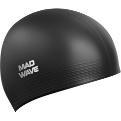 Шапочка для плавания Mad Wave Solid (черный)