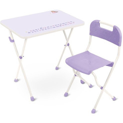 Комплект мебели с детским столом Ника КА2/СН (сиреневый)