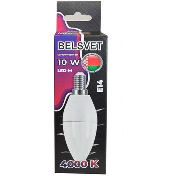 Лампа Белсвет LЕD-M C37 10 W 4000 K E14