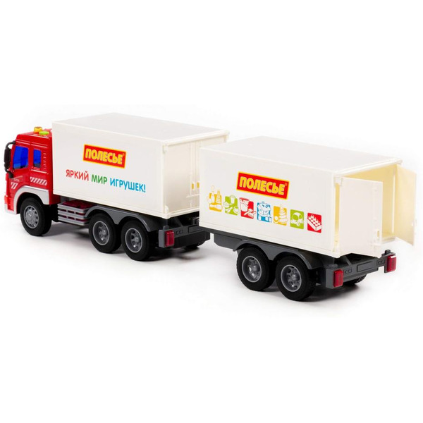 Автомобиль-фургон с прицепом Полесье 93134 Сити