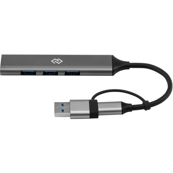 Разветвитель USB-C + USB-A Digma DHUB-4USB-AC-3.0