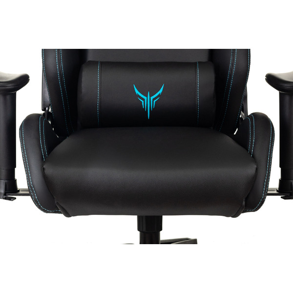 Кресло игровое Бюрократ Knight Outrid Smile экокожа, черный