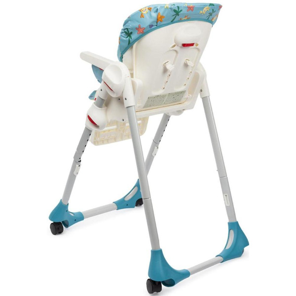 Стульчик для кормления Chicco new POLLY 2 В 1 SEA DREAMS 4 колесика