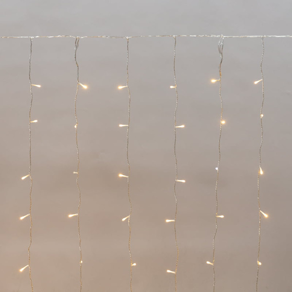 Гирлянда NEON-NIGHT 235-556 Дождь светодиодный 2х3м, диоды ТЕПЛЫЕ БЕЛЫЕ, 300LED