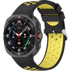Ремешок Bingo Sport для SAMSUNG Galaxy Watch Ultra 47 мм (черный с желтым)