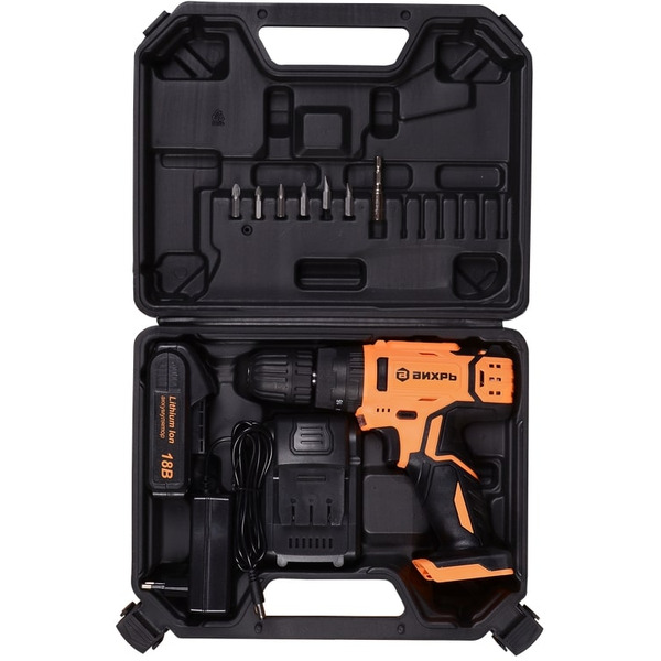 Ударная дрель-шуруповерт Вихрь ДА-18Л-2КУ (72/14/17)