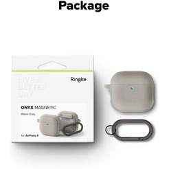 Чехол Ringke Onyx Magnetic для AirPods 4 WARM GRAY