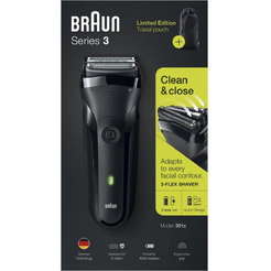 Электробритва Braun Series 3 301s Black + чехол