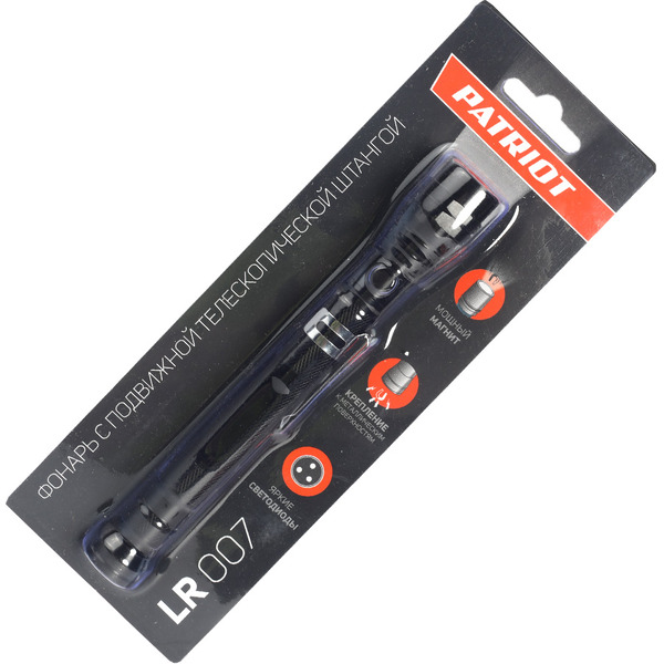 Фонарь PATRIOT LR 007 (черный)