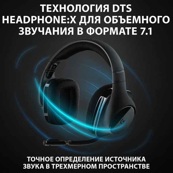 Гарнитура игровая Logitech G533 (L981-000634)